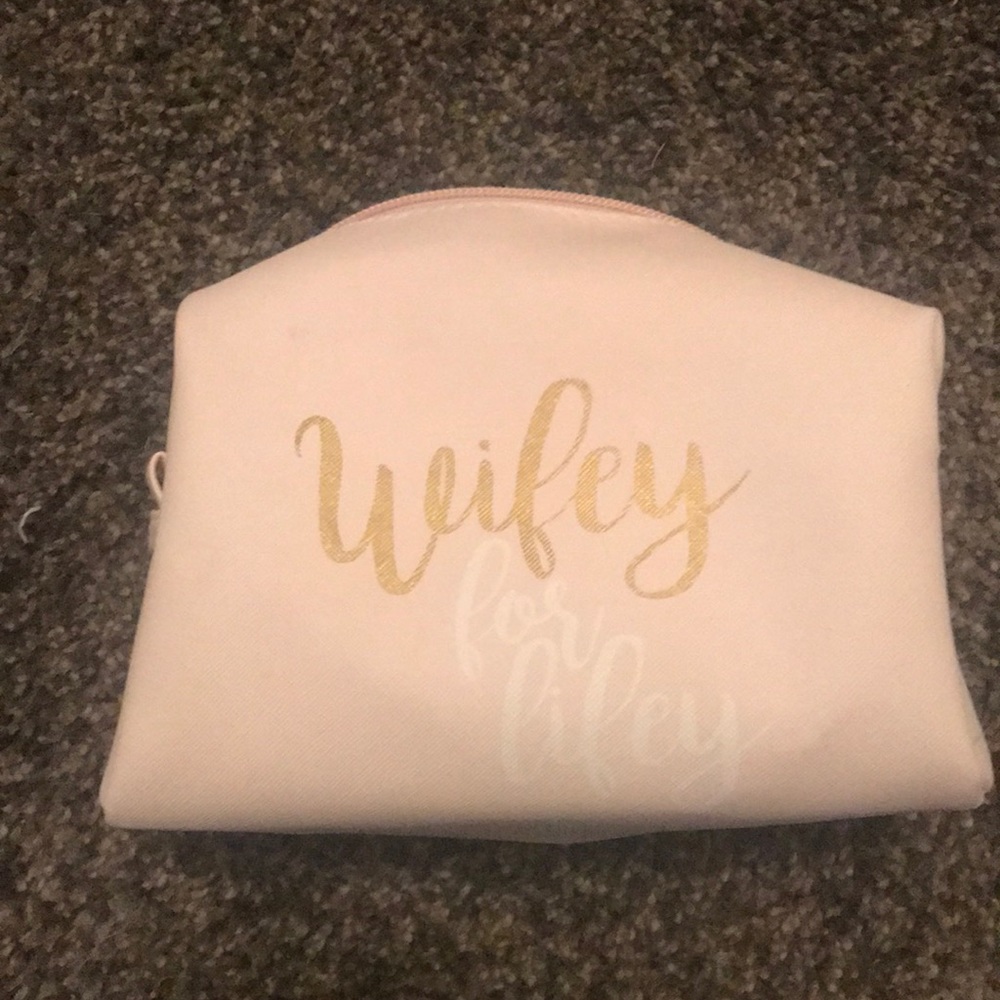Wifey for lifey cosmetic bag